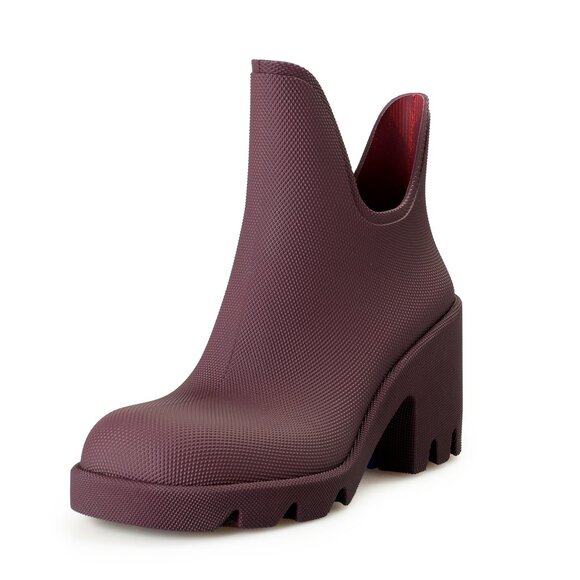 Burberry Women's "Marsh Heel" Heeled Rain Booties Boots Shoes US 7 EUR 37 - Picture 1 of 8